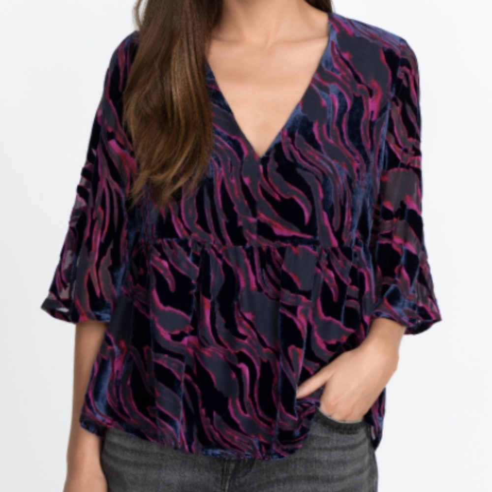 NWT Johnny Was Selene Tiered Top MEDIUM